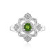 Anello in argento con Diopside Russo