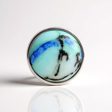 Ciondolo in argento con Azzurrite (MONOSONO COLLECTION)