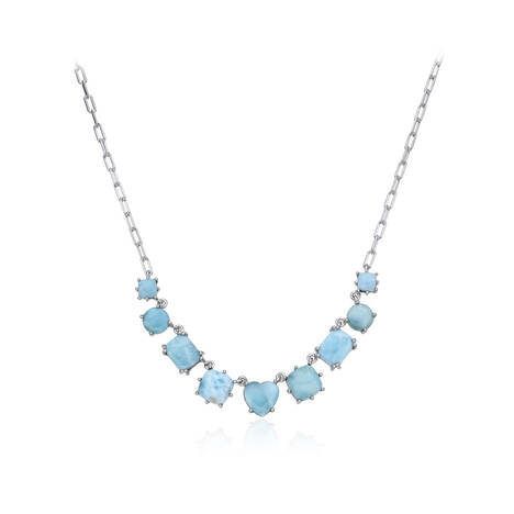 Collana in argento con Larimar