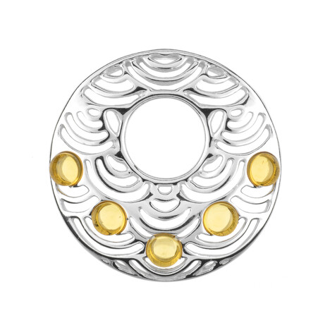 Lemon Baltic Amber Silver Pendant (dagen)