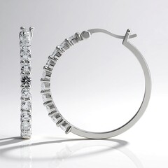 Orecchini in argento con Topazio Bianco