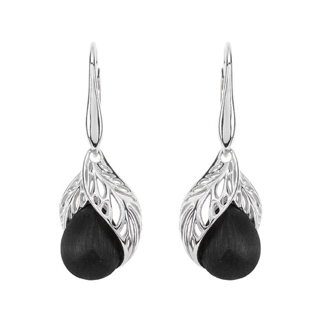 Mooreiche-Silberohrringe (dagen)