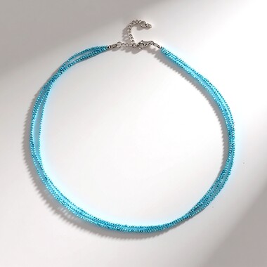 Collana in argento con Topazio Blu Cielo