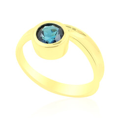 Anillo en oro con Indidolita de Brasil (de Melo)