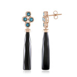 Orecchini in argento con Onice Nero (KM by Juwelo)