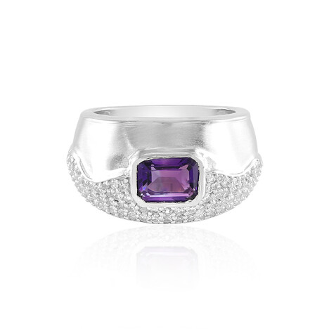 Anello in argento con Ametista Siberiana (de Melo Essence)