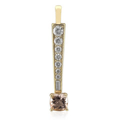 Ciondolo in oro con Morganite del Madagascar