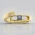 Anello in oro con Benitoite (Amanda Adkins)