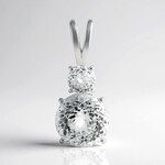 Ciondolo in argento con Kunzite Bianca (Pallanova)