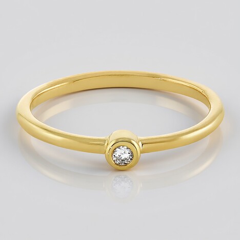 Bague en argent et Diamant I2 (H)