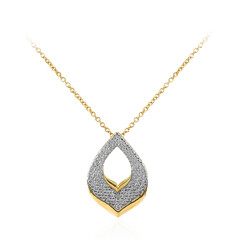 Zilveren halsketting met een I2 (I) Diamant