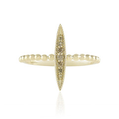 I2 Champagner-Diamant-Goldring (de Melo Gold)