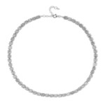 Collana in argento con Ematite Argentata