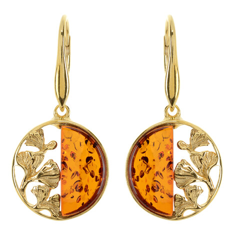 Orecchini in argento con Ambra Baltica (dagen)