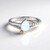 Anello in argento con Opale di Welo (Granulieren)