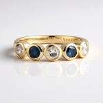 Bague en or et Diamant chocolat I2 (SUHANA)