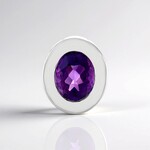 Ciondolo in argento con Ametista (MONOSONO COLLECTION)