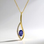Collana in oro con Tanzanite AAA (CIRARI)