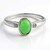 Anello in argento con Crisoprasio Imperiale