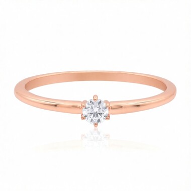 9K SI1 (G) Diamond Gold Ring (Annette)