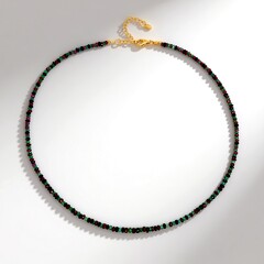 Collana in argento con Rubino del Madagascar