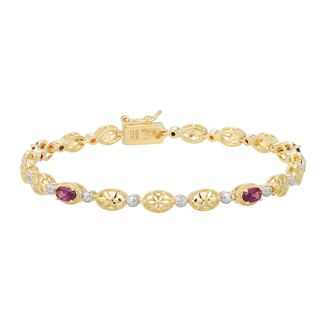 Rhodolith-Silberarmband