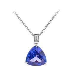 14K AAA Tanzanite Gold Necklace (CIRARI)