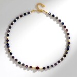 Collana in argento con Agata Rosa (Riya)