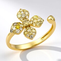 Bague en or et Diamant Fancy I1