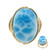 Anello in oro con Larimar