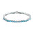 Bracelet en argent et Topaze Paraiba