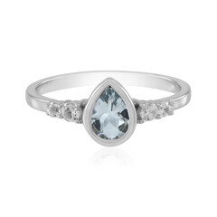 Brasilianischer Aquamarin-Silberring