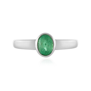 Anello in argento con Smeraldo Etiope