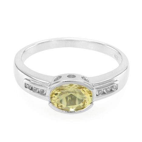Gelber Beryll-Silberring