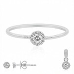 Bague en or et Diamant rose de France SI1 d'Argyle  (Annette)