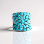 Anello in argento con Turchese Sleeping Beauty (Dallas Prince Designs)