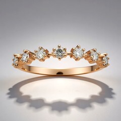 Anello in oro con Diamante Rose de France SI1 di Argyle