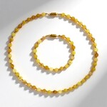Parure en argent et Opale jaune (Riya)