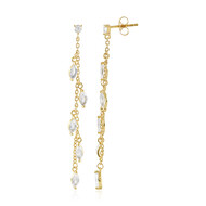 Orecchini in argento con Topazio Bianco