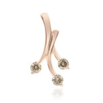 SI1 Argyle-Rose de France-Brillant-Goldanhänger (Annette)