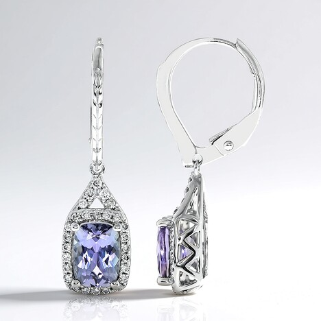 Orecchini in oro con Tanzanite (non riscaldata) (CIRARI)