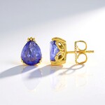 Orecchini in argento con Tanzanite (Gems en Vogue)