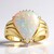 Anello in oro con Opale di Mintabie (AMAYANI)