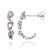 14K Pink Sapphire Gold Earrings (CIRARI)