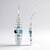 Orecchini in argento con Topazio Blu Londra (KM by Juwelo)
