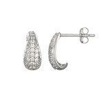 Zirkon-Silberohrringe (Adela Silber)