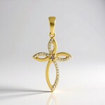 Ciondolo in argento con Diamante Champagne I2