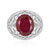 Zilveren ring met een Madagaskar Robijn