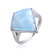 Bague en argent et Larimar
