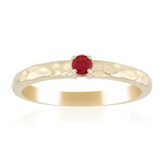 Roter Beryll-Goldring